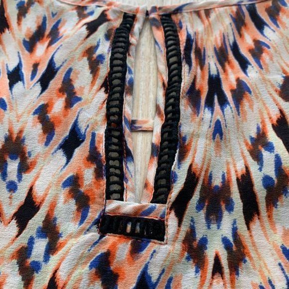 𝅺Greylin Geometric Printed Chiffon Tank Size XS‎ - Picture 6 of 7